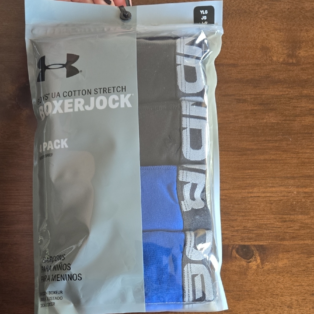Under Armour Boxerjock 4-Pack - Black and Blue
